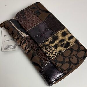 Patchwork Animal Print Wallet
